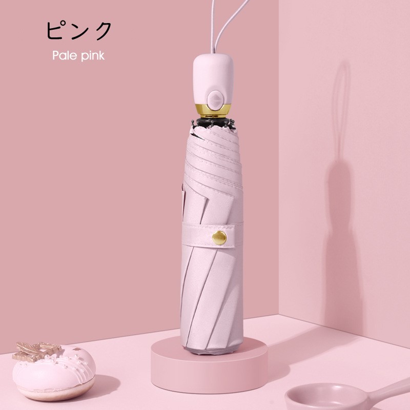 折りたたみ傘 9色カラー レディース メンズ 自動開閉 晴雨兼用 UVカット 8本骨 可愛い 日傘 雨傘 遮熱 遮光 コンパクト ワンタッチ ひんやり傘 おしゃれ 9 |  | 04