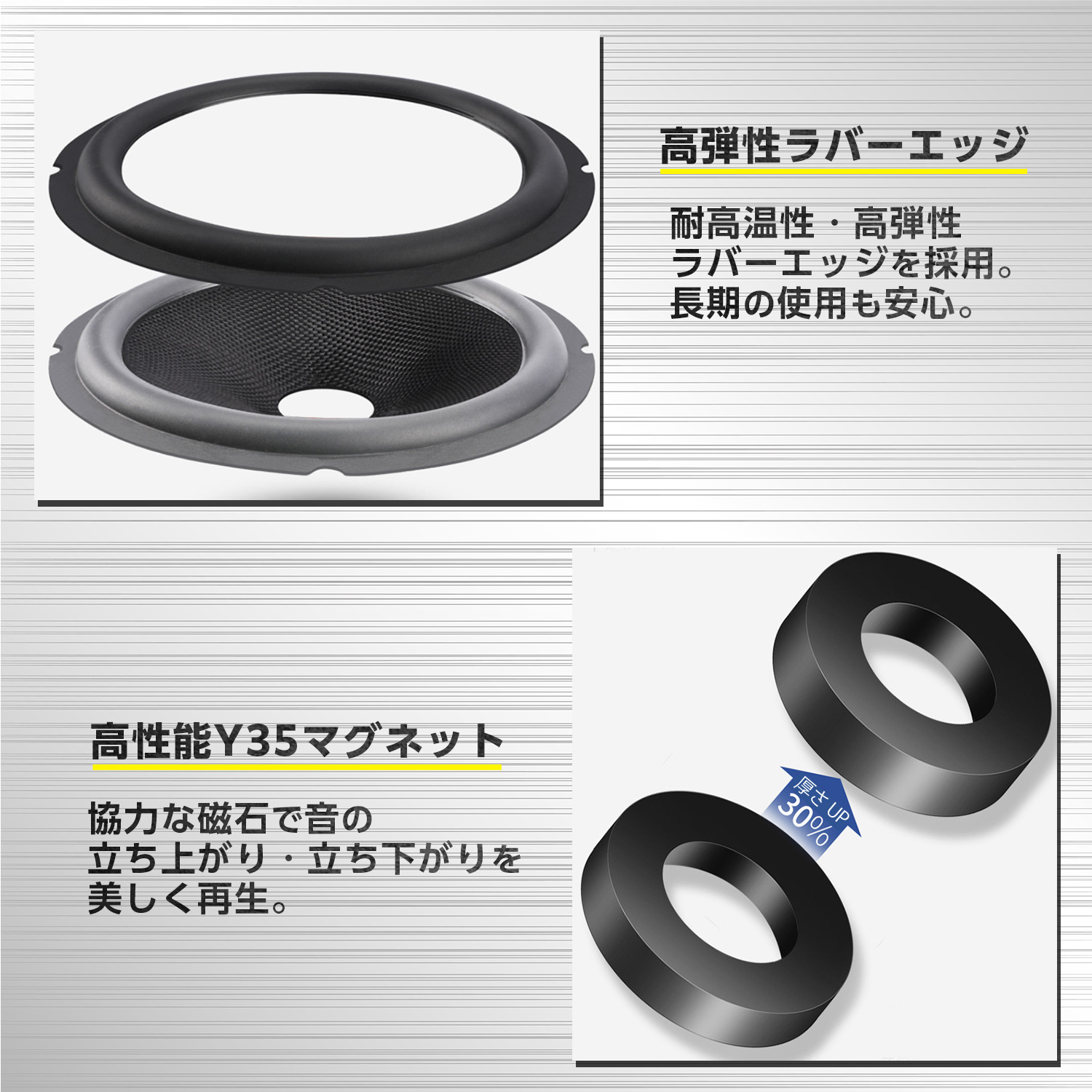 カースピーカー 6.5インチ 左右 ペア セット KL-60B 6.5in 汎用 自動車