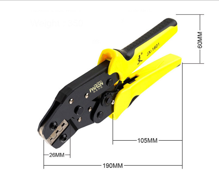 ラチェット式端子圧着ペンチ 小型ワイヤーストリッパーセット 0.5〜1.5mm2対応 3サイズダイス DIY 工具 ペンチ カッター 圧接 強力  ギボシ端子 オープンバレル 使い勝手の良い