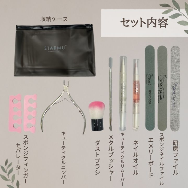 ネイルケアセット ネイル用品 セルフネイル 甘皮処理 ネイルファイル