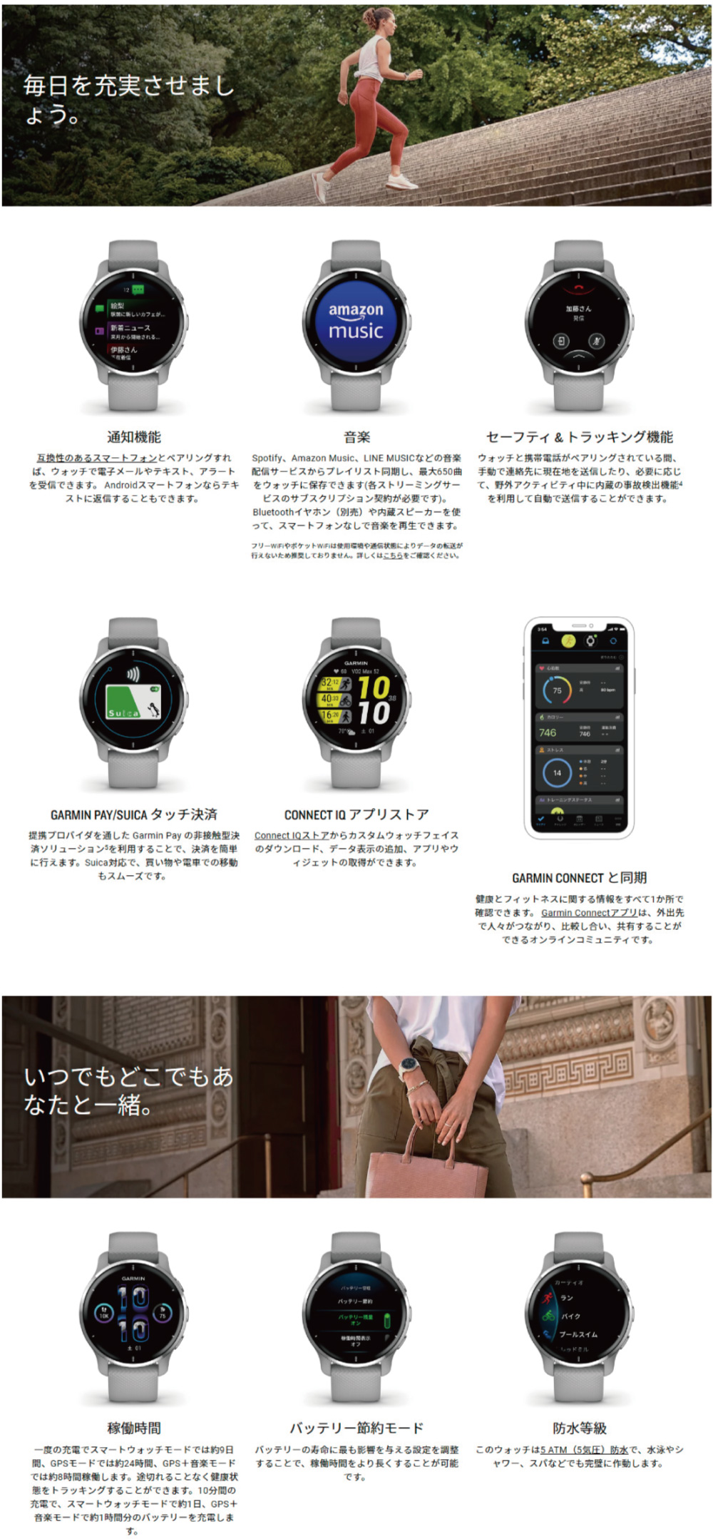 ガーミン（GARMIN）（メンズ、レディース）スマートウォッチ 時計 Venu