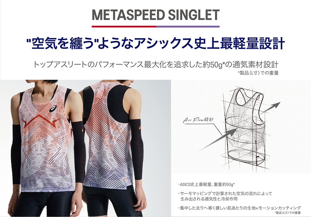 アシックス　シングレット　ランニング ROADランニンググラフィックシングレット | パフォーマンス