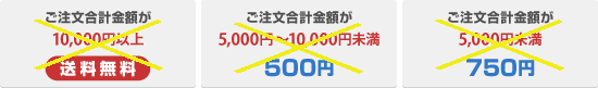 ご注文合計額が5980円以上で送料無料