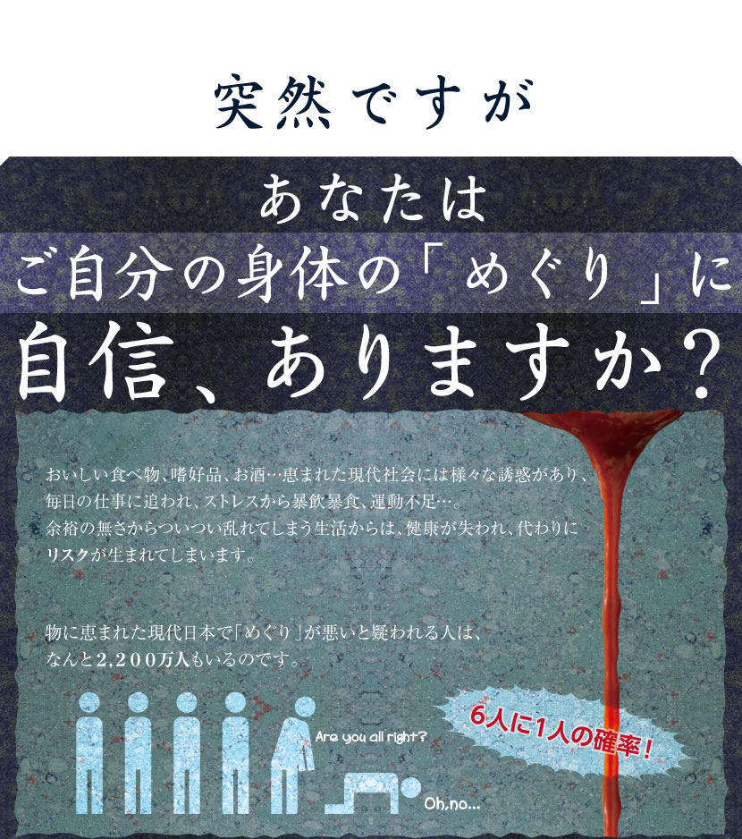 あなたは自分のカラダの「めぐり」に自信ありますか？