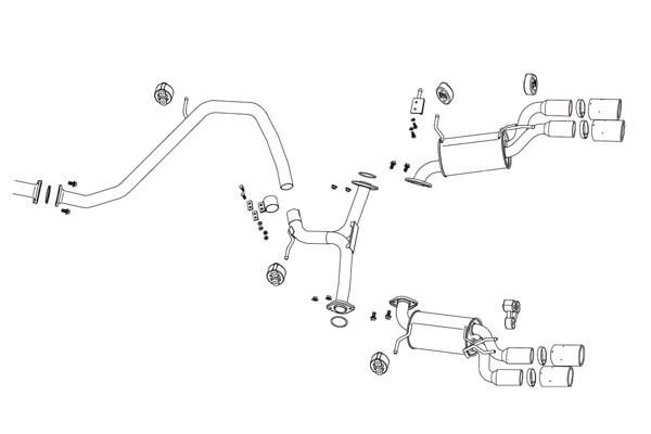 たっきゅんカムリ フジツボ4本だしマフラー FUJITSUBO（フジツボ） 藤壺技研工業 AUTHORIZE K 750-80411 スズキ