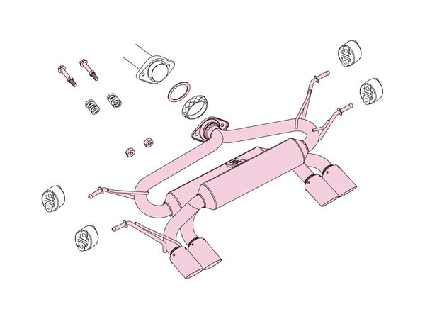 納品先限定 FUJITSUBO フジツボ A-RM (KENSTYLEエアロ 未塗装品) マフラー ND5RC ロードスター 1.5(未塗装) H27.5〜R6.1 250-42446の画像
