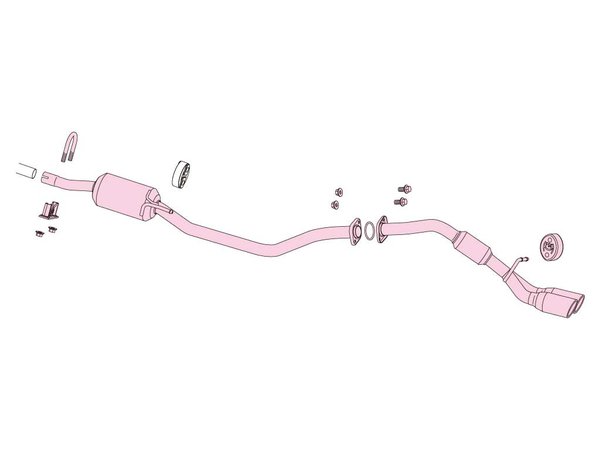 納品先限定 FUJITSUBO フジツボ A-K マフラー HA36S アルトターボ RS 2WD (ALTO) H27.3〜H30.12 740-80181の画像