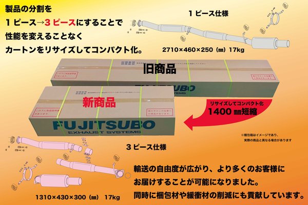納品先限定 FUJITSUBO フジツボ RM-01A マフラー GDB インプレッサ WRX STi 05MC後 アプライドF H17.6〜H18.6 290-63058の画像