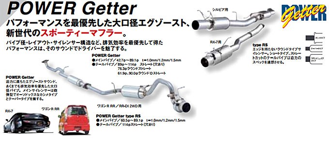 フジツボマフラー パワーゲッター POWER Getter MH21S ワゴンR RR 2WD