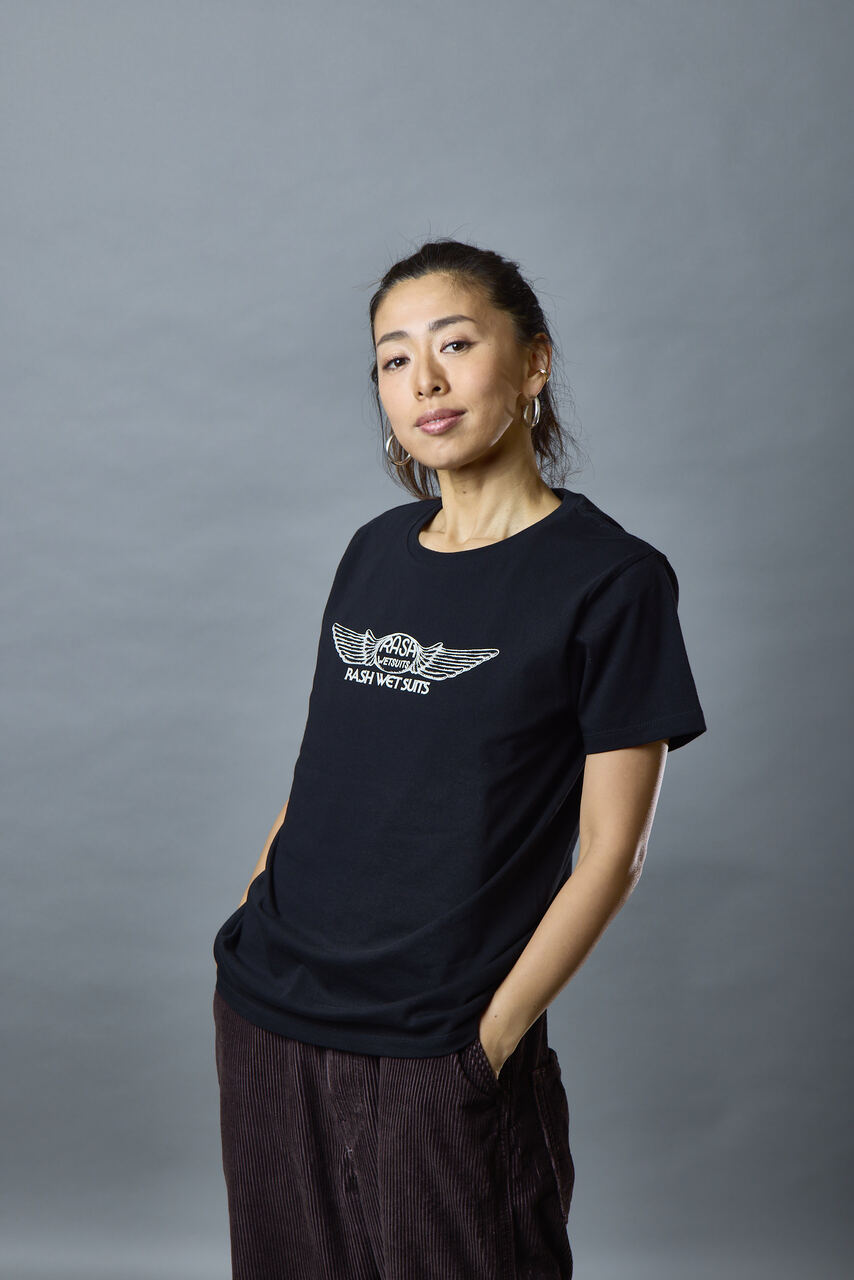 RASH 2025 レディース羽フロントTee 6.2oz  / ラッシュウエットスーツ