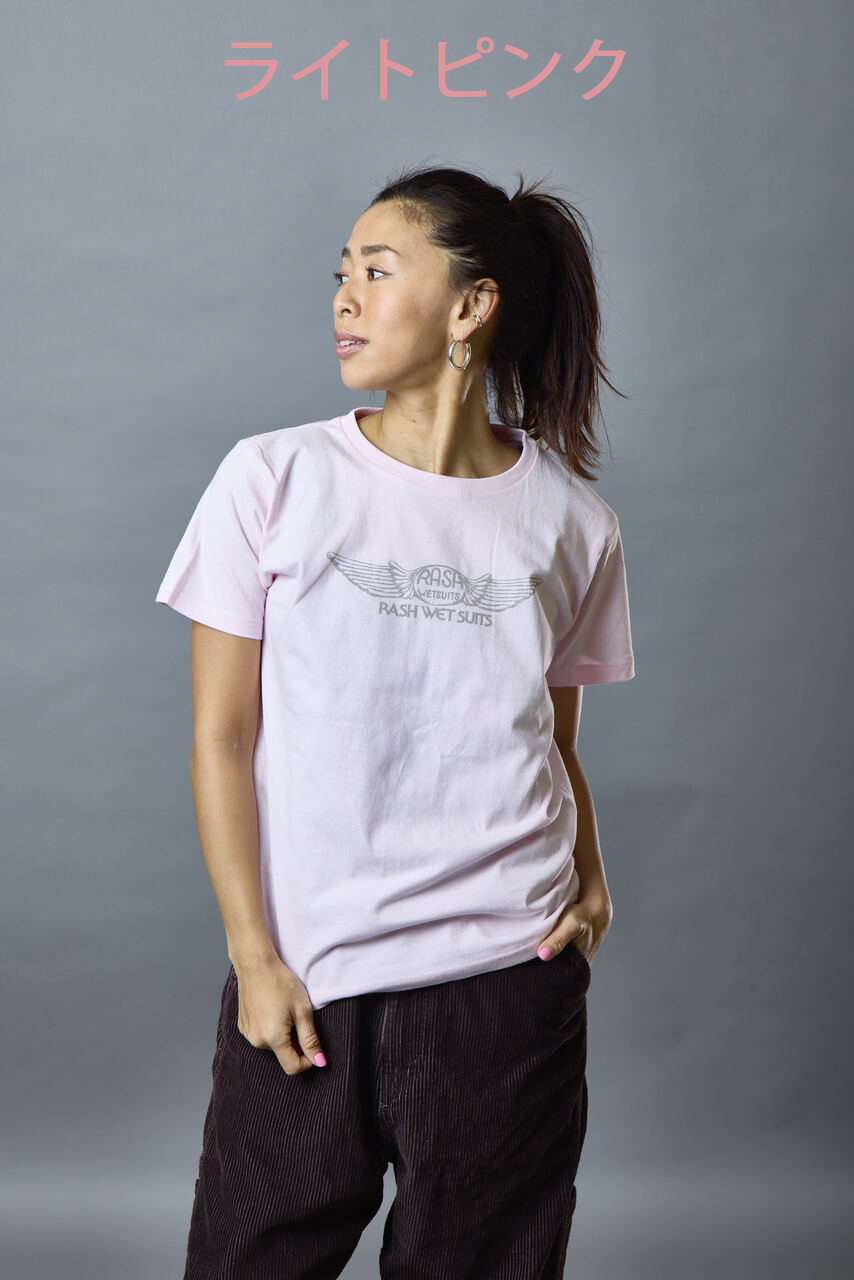 RASH 2025 レディース羽フロントTee 6.2oz  / ラッシュウエットスーツ