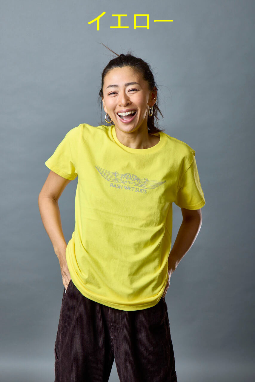 RASH 2025 レディース羽フロントTee 6.2oz  / ラッシュウエットスーツ