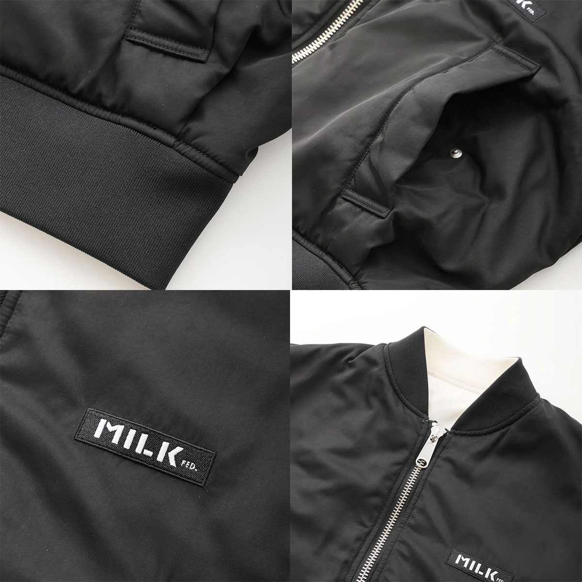 MILKFED. ミルクフェド ジャケット MA-1 リバーシブル 中綿