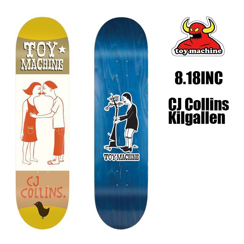 ToyMachine トイマシーン CJ Collins CJコリンズ Margret Kilgallen マーガレット・キルガレン Deck デッキ  コラボ スケートボード スケボー 8.18インチ d1146 :to1f-d1146:サーフボードスケート ジャック - 通販 -  Yahoo!ショッピング