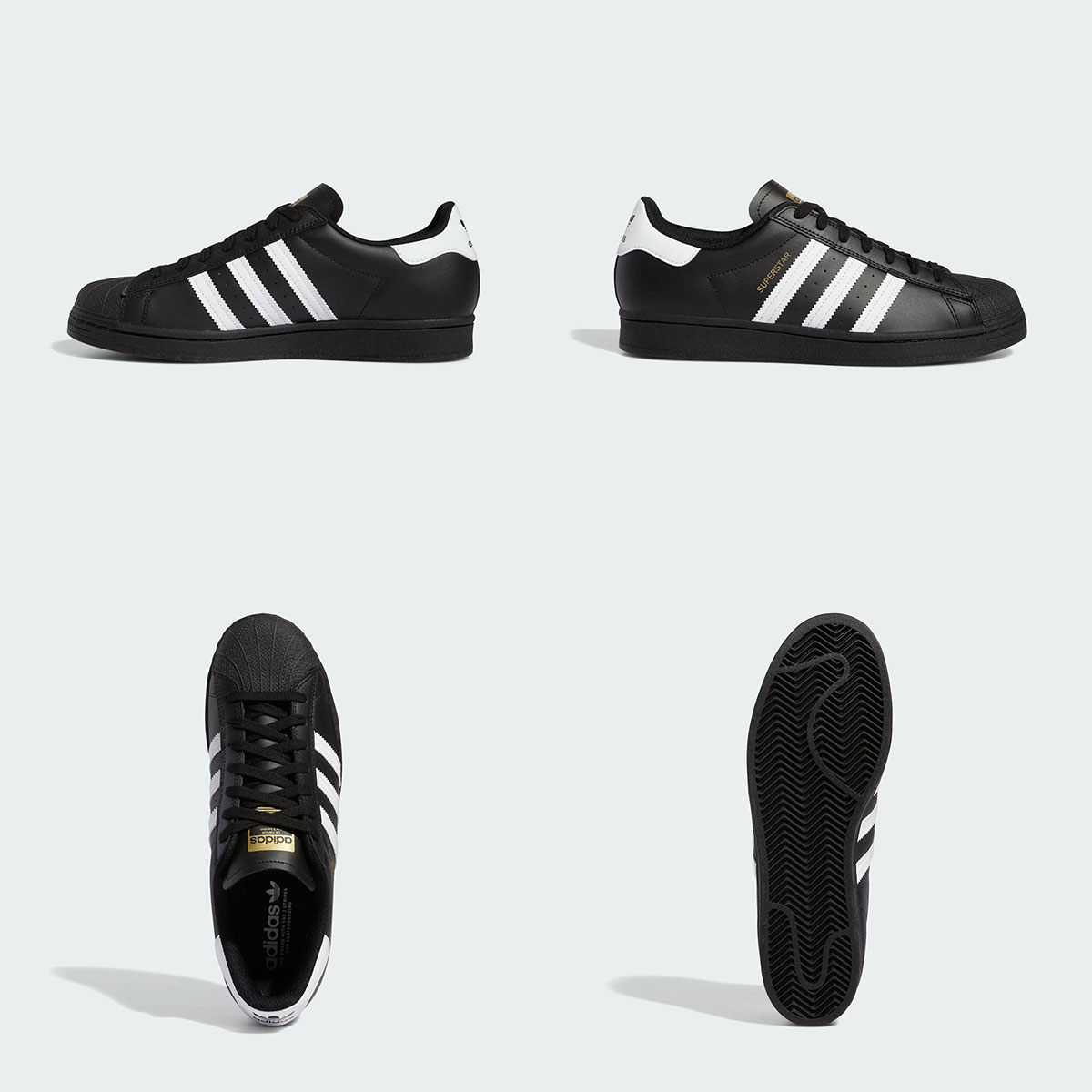 adidas（アディダス） スニーカー メンズ スーパースター ブラック