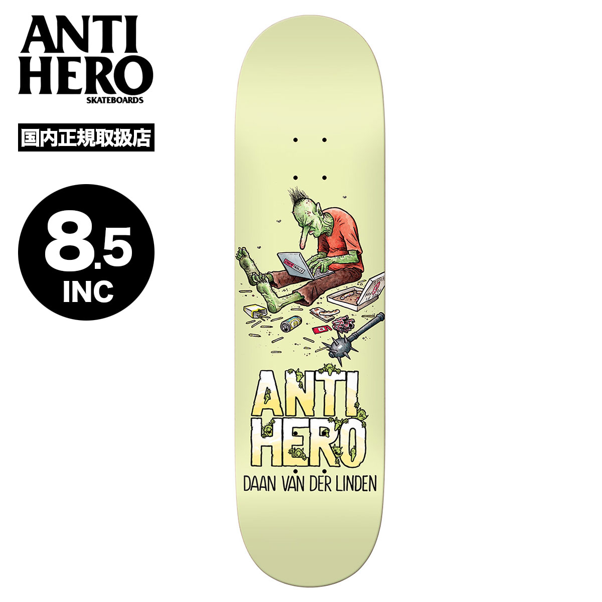 ANTIHERO アンチヒーロー スケートボード スケボー デッキ