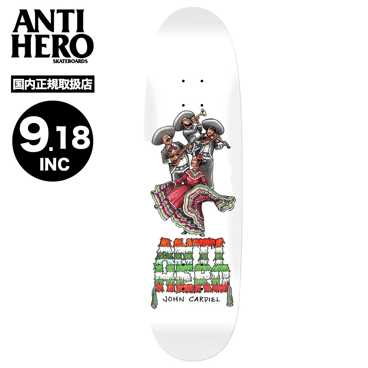 ANTIHERO（アンタイヒーロー） アンチヒーロー スケートボード デッキ