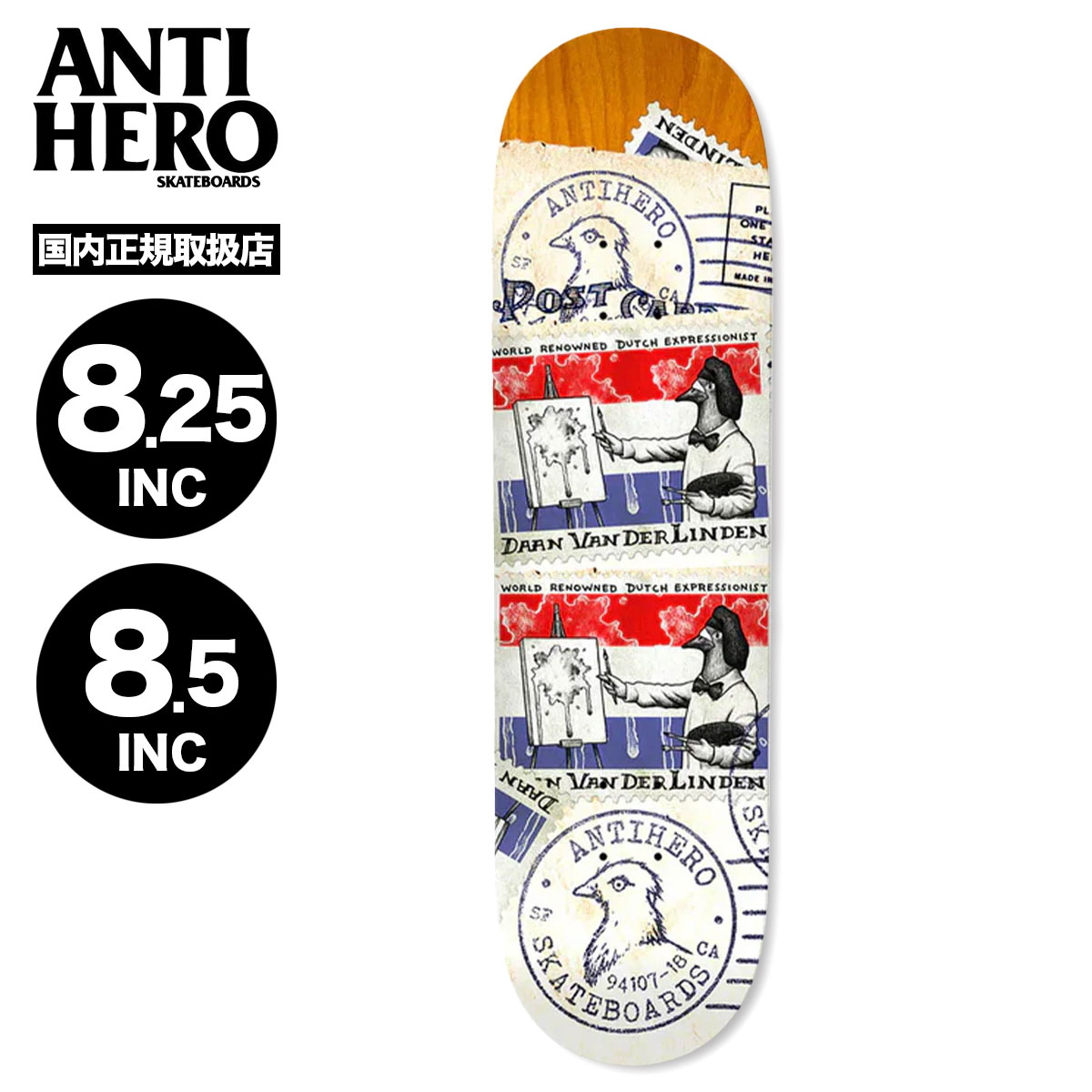スケボー デッキ 8.5（ANTIHERO／スケボー デッキ、パーツ）｜スケート