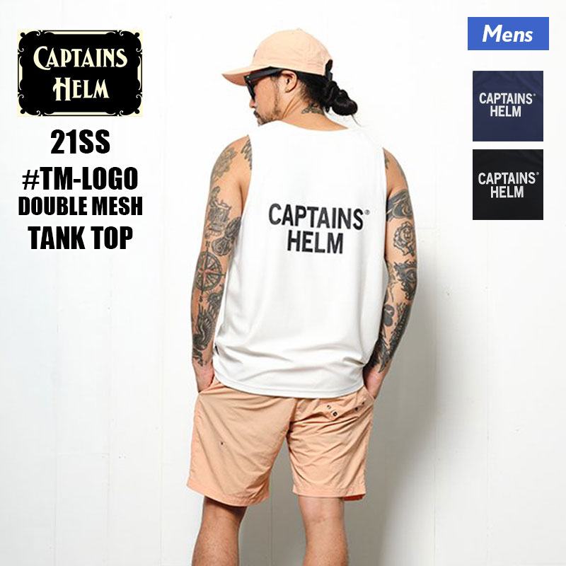 おトク CAPTAINS HELM キャプテンズヘルム #LINE RIB MESH TANK-TOP