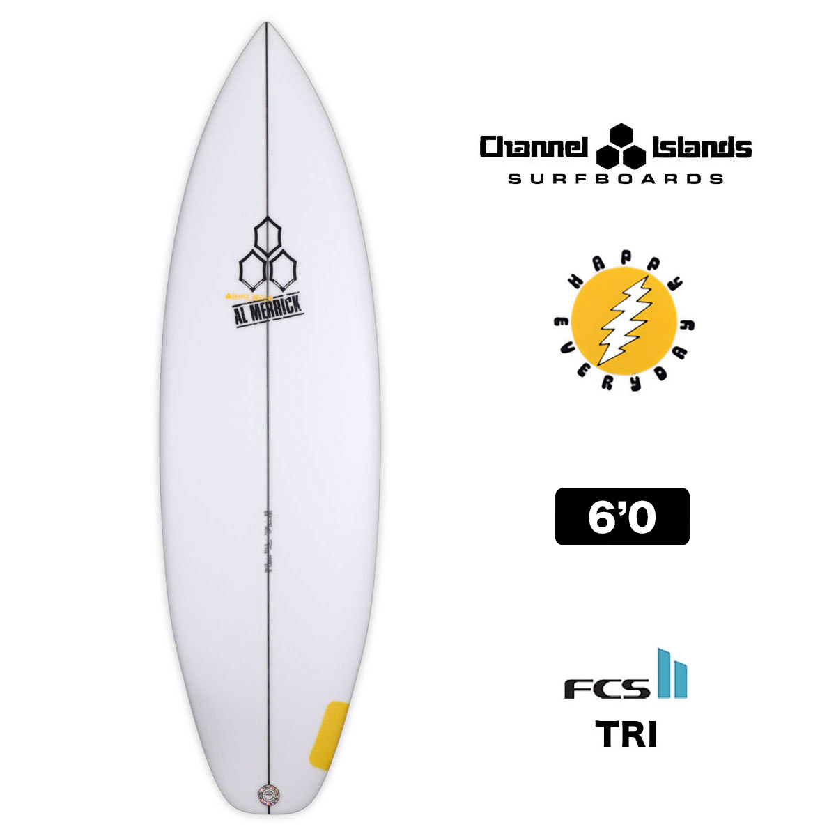 channel islands サーフボード ショート 6.0 surfboard Channel Islands HAPPY EVERYDAY ハッピーエブリィデイー アルメリック サーフィン チャネルアイランズ｜surfboard-skate-jack｜02