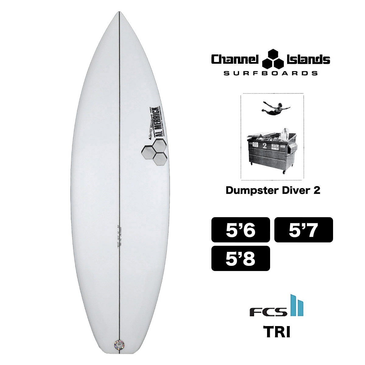 CHANNEL ISLANDS SURFBOARDS ダンプスターダイバー2 DD2