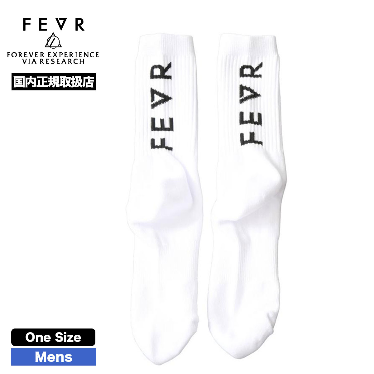 FOREVER EXPERIENCE VIA RESEARCH フォーエバー フィーバー メンズ  スポーツソックス クルー 靴下 白 黒 25.5-29cm 人気ブランド  通販 | FSPORTS SOX【F188】｜surfboard-skate-jack｜03