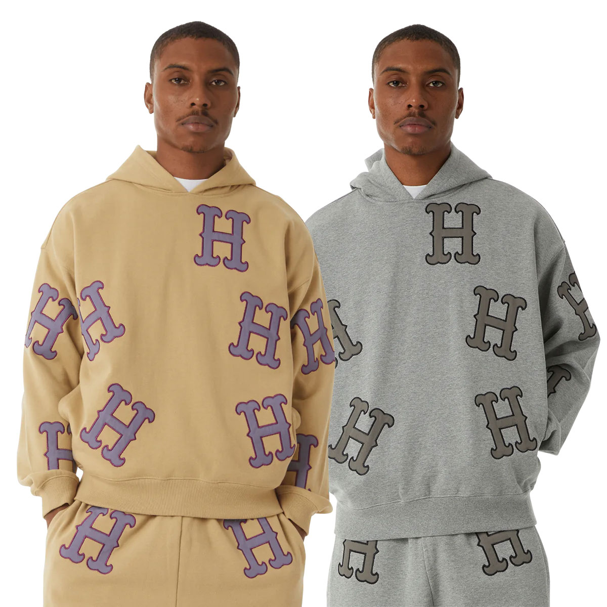 HUF ハフ スウェット パーカー フーディー ロゴ アップリケ