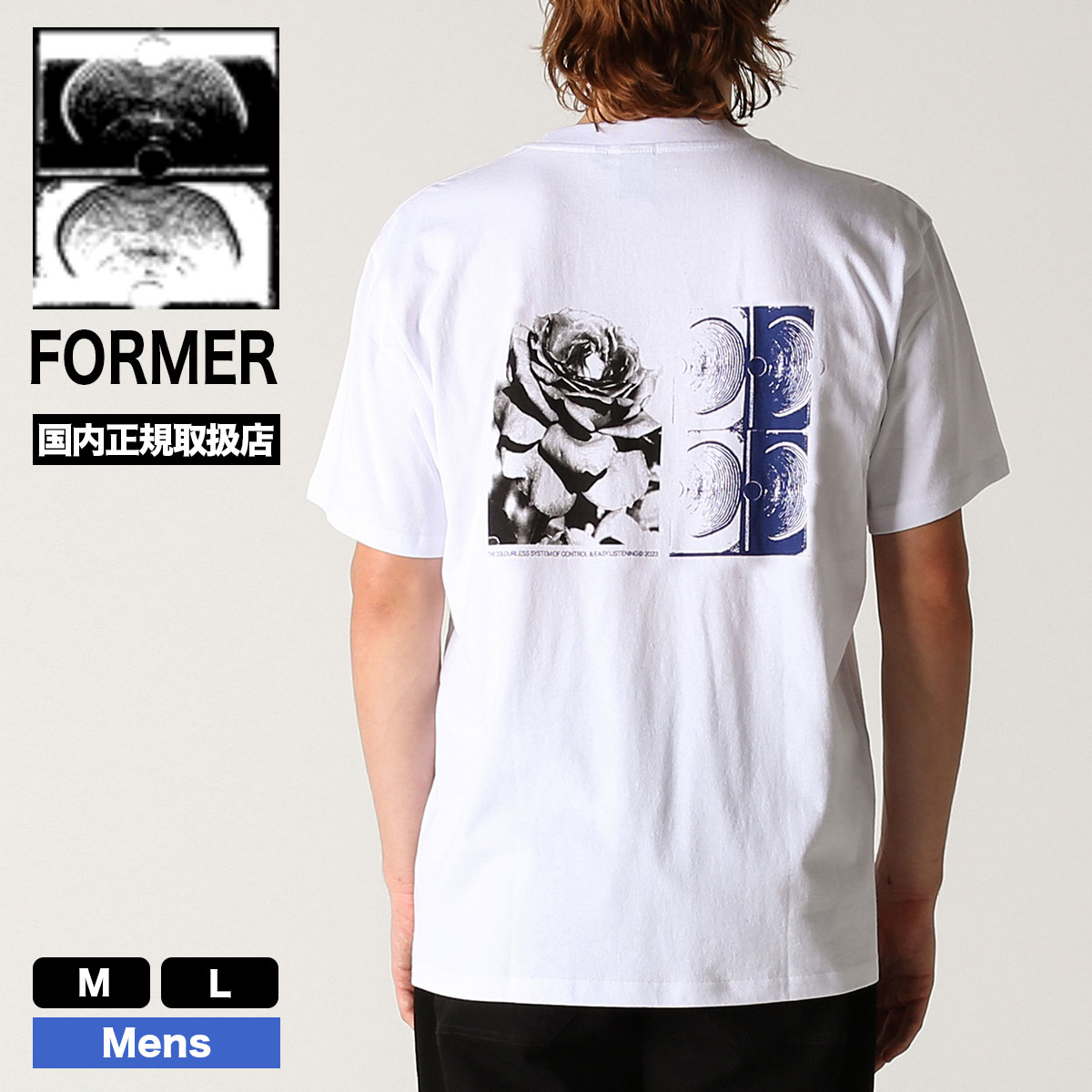 FORMER フォーマー メンズ 半袖Tシャツ トップス グラフィック 白 黒 M L サーフィン ...