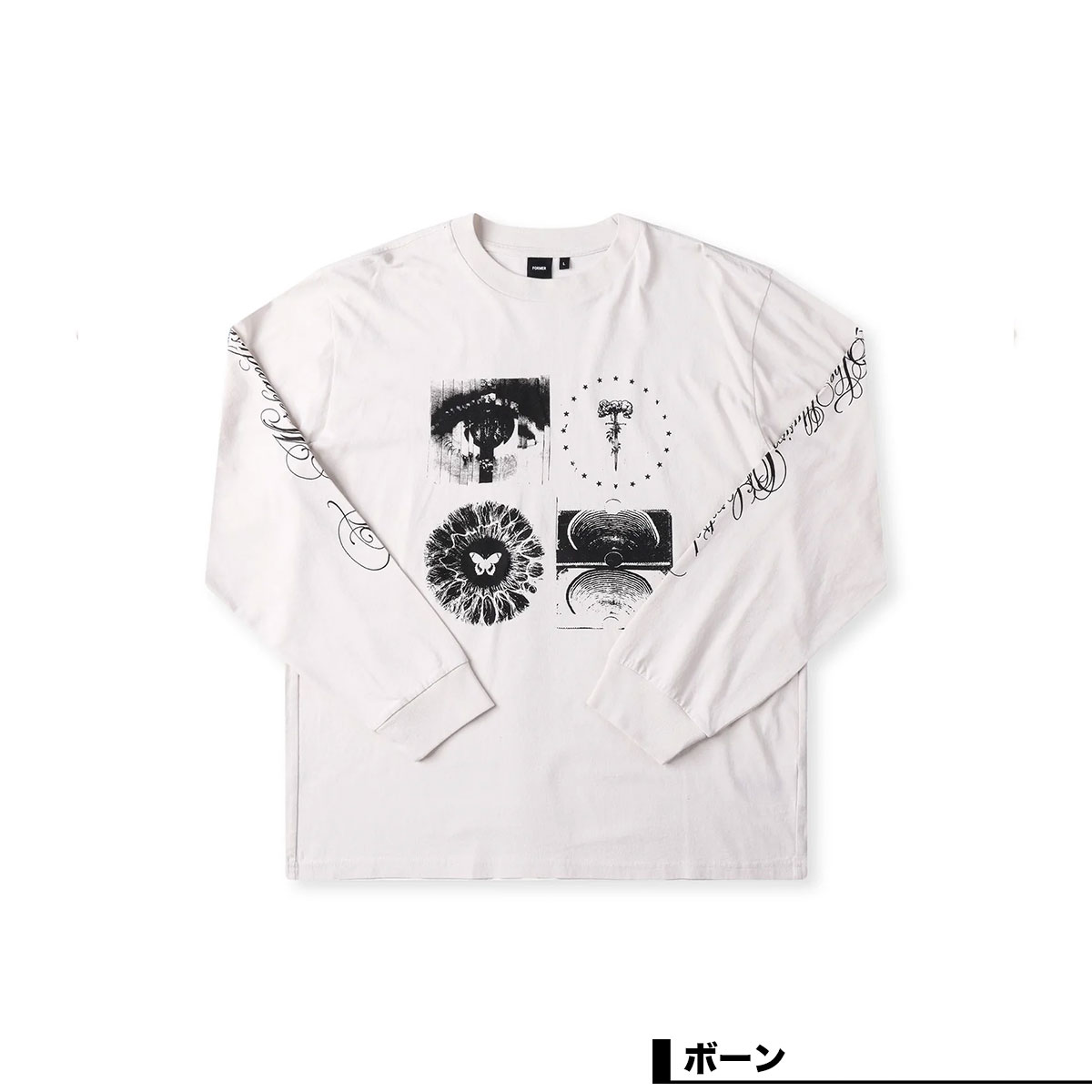 フォーマー メンズ 半袖Tシャツ バックプリント ブラック M L 