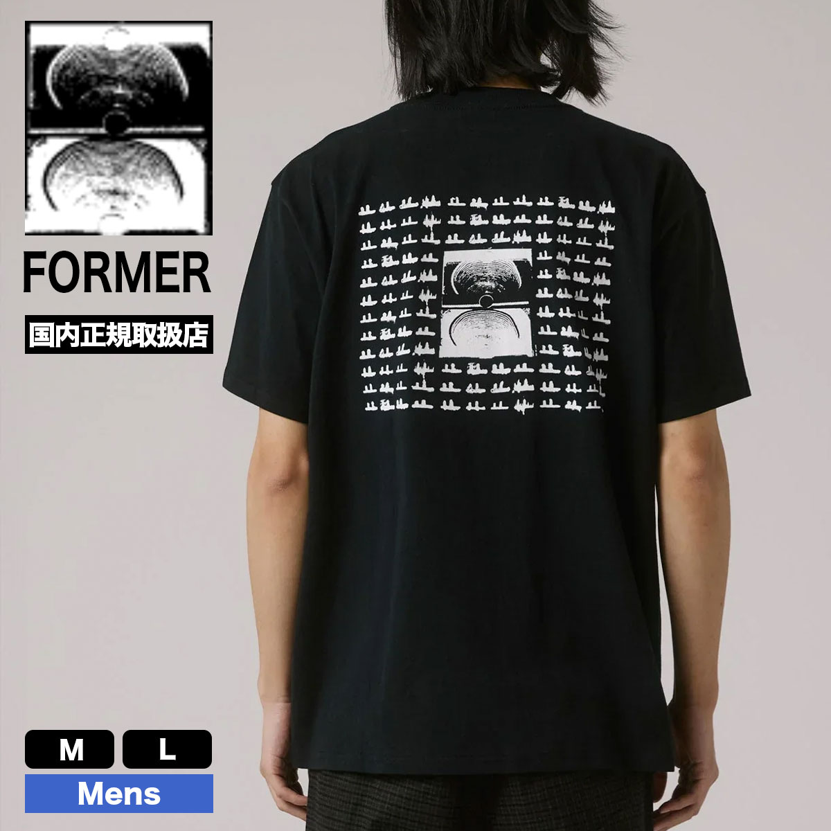 フォーマー メンズ 半袖Tシャツ バックプリント 全2色 M L