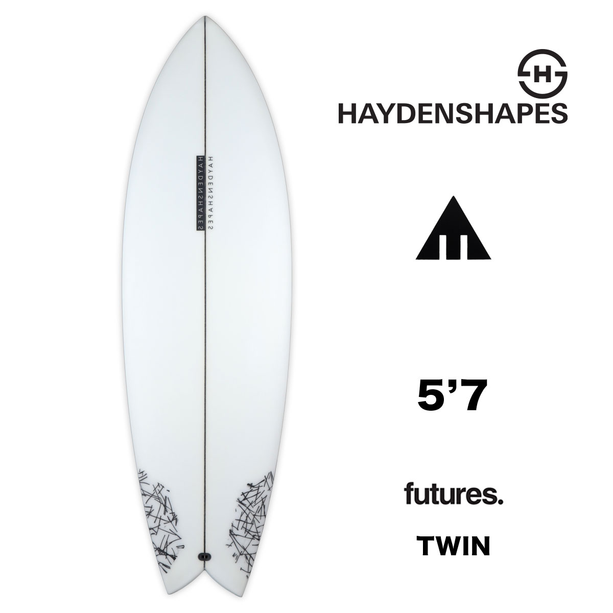 【SALE】 HAYDENSHAPES ヘイデンシェイプス サーフボード サーフィン ショートボード ヒプトクリプト ツイン 5.7 HYPTO KRYPTO TWIN【hs0004 6 22】 :ha2f hs0004 6 22:サーフボード スケート ジャック