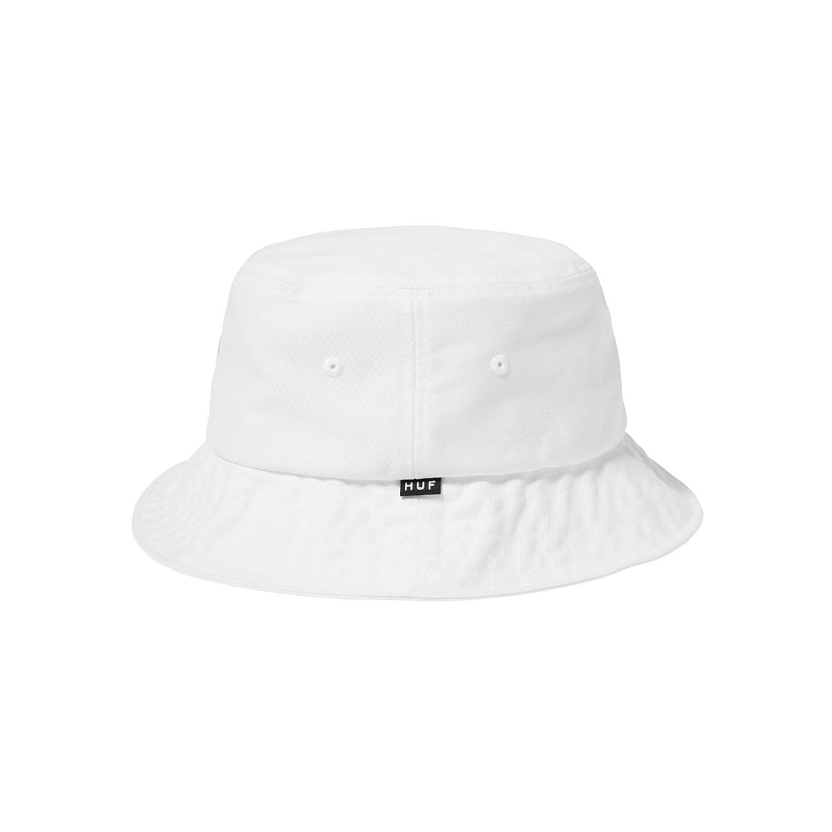 HUF（ハフ） バケットハット 帽子 メンズ レディース ステッチ ロゴ 白