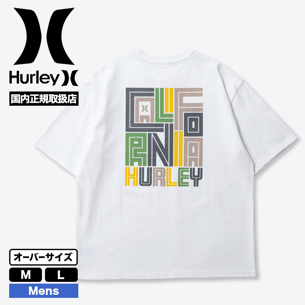 HURLEY ハーレー メンズ 半袖Tシャツ トップス ロゴ バックプリント オーバーサイズ 大きめ コットン 全3色 M L 人気 ブランド 通販 2024 新作【MSS2411018】｜surfboard-skate-jack｜03