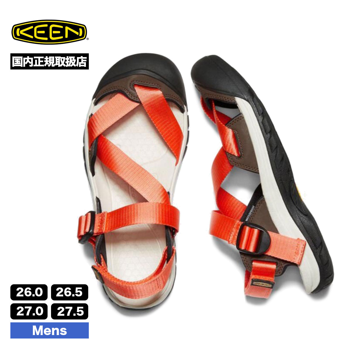 KEEN メンズ サンダル キーン キャンプ アウトドア レジャー 水陸両用 ZERRAPORT II 国内正規取扱店 ゼラポート2 おしゃれ 【1024695】