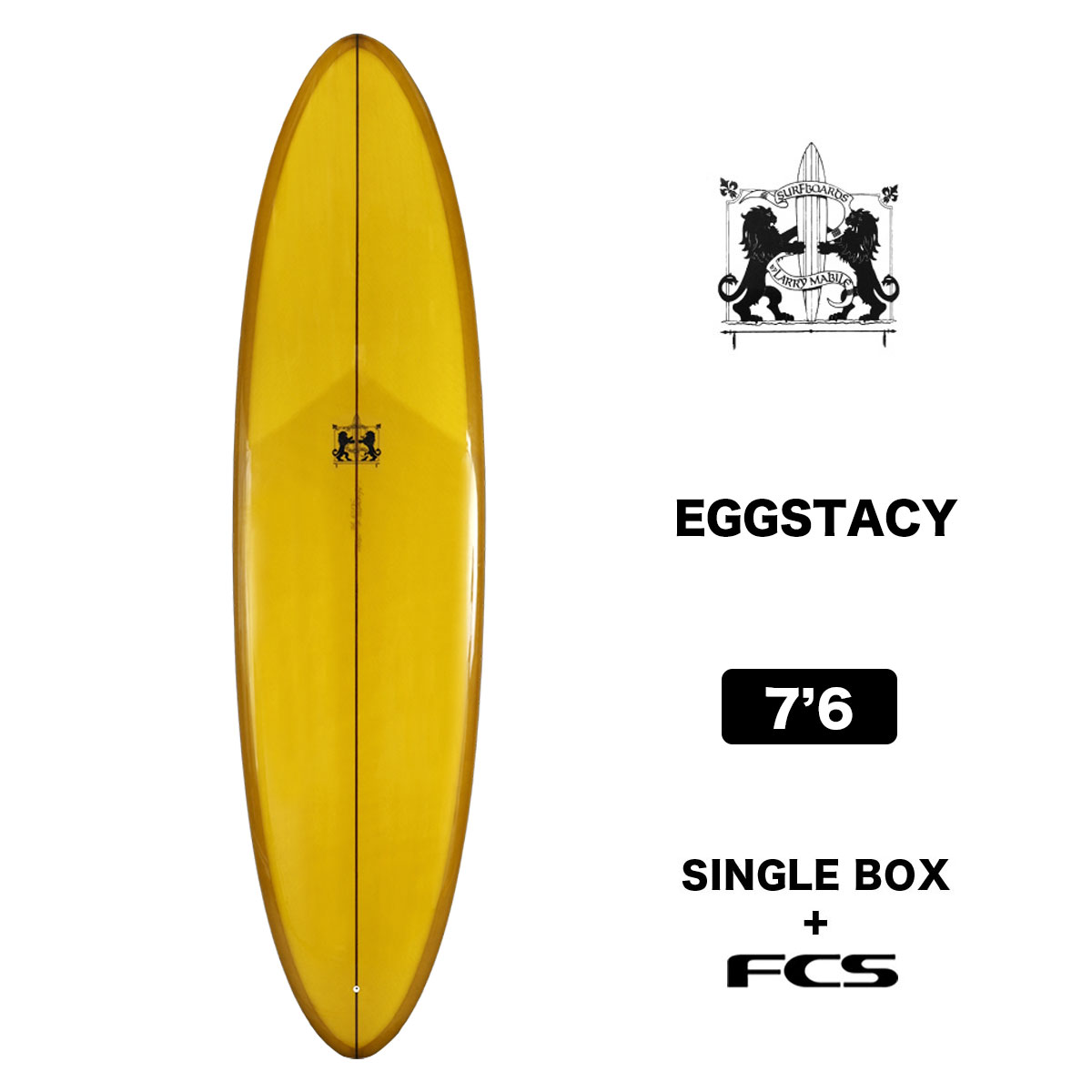 ラリーメイビル サーフボード エッグステイシー 7.6 サーフィン ミッドレングス シングルスタビ surfboards LARRY MABILE  EGGSTACY 7'6YELLOWイエロー【jk2309】 : la3f-jk2309 : サーフボード&スケート ジャック - 通販 -  Yahoo!ショッピング