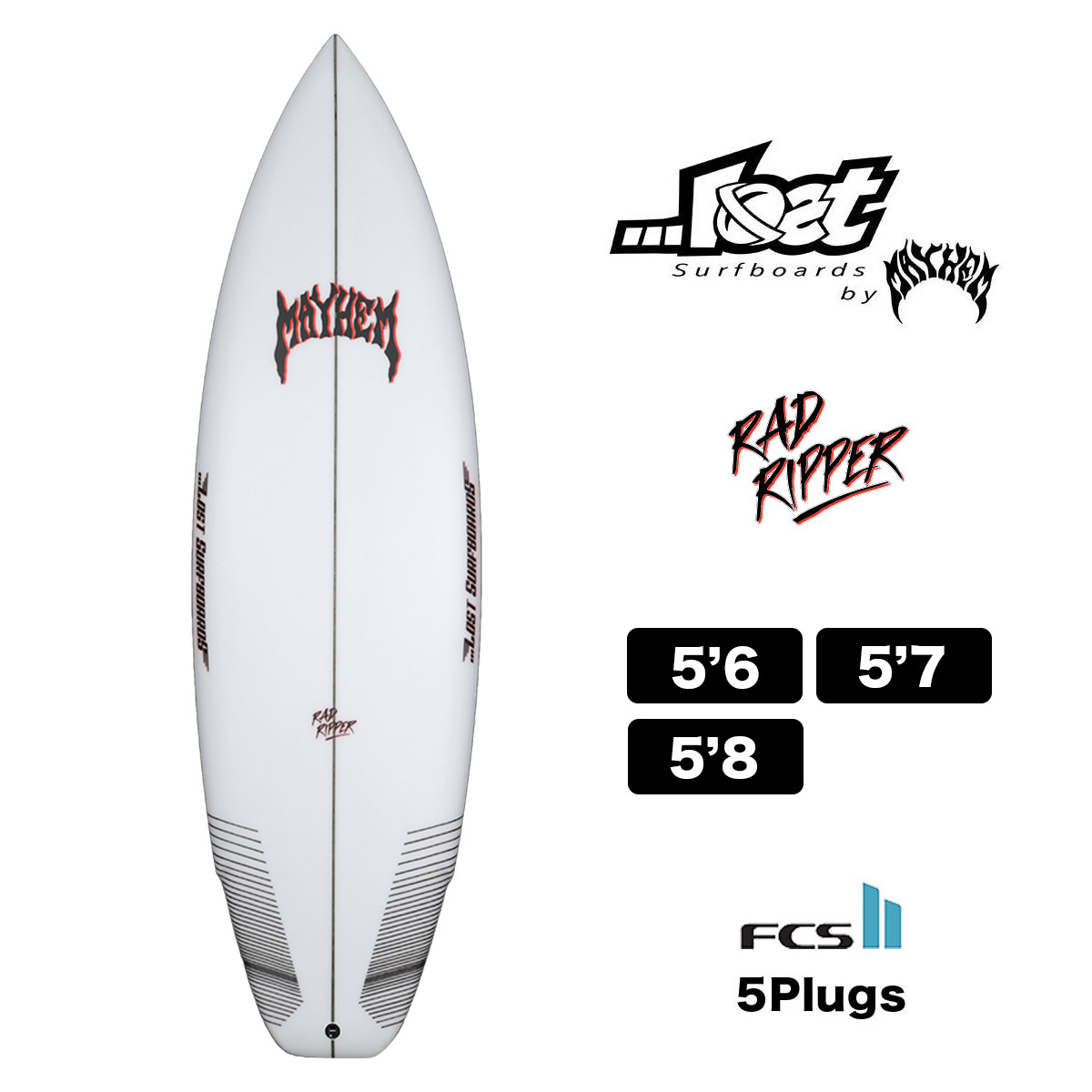 6'8″『SMOOTH OPERATOR』…LOST×LONGTOE | Luvsurf | プロ
