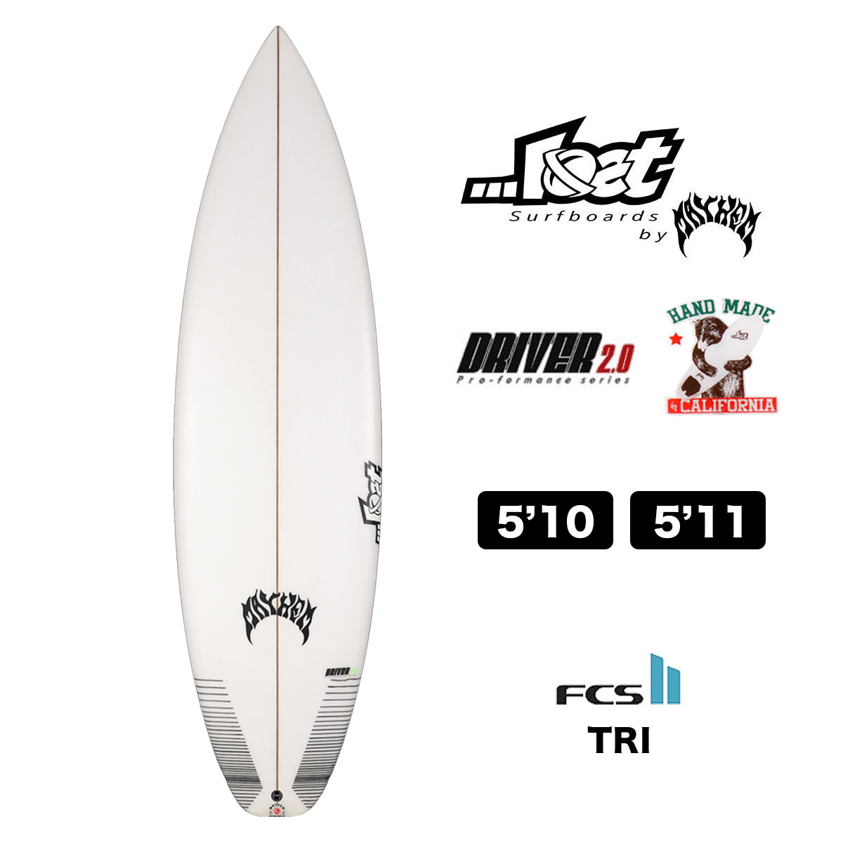 lost サーフボード ショートボード サーフィン 5.10 5.11 ロスト メイヘム ドライバー2.0 FCS2 パフォーマンス LOST SURFBOARDS by Mayhem DRIVER2.0｜surfboard-skate-jack｜02