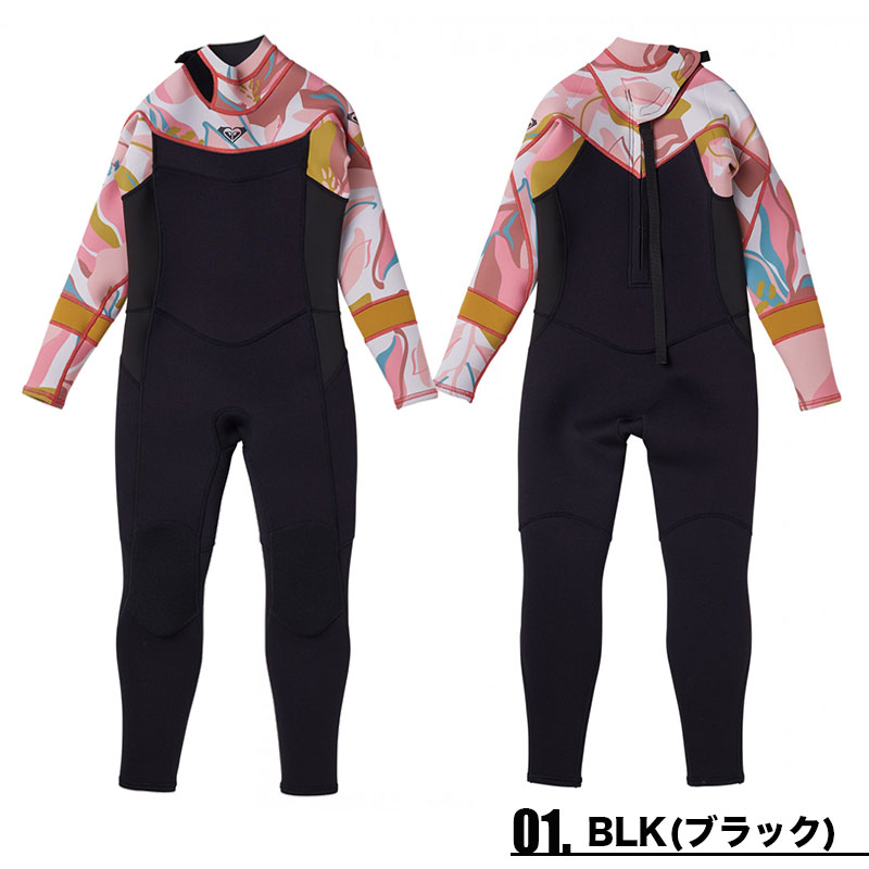 キッズ ウェットスーツ  ロキシー フルスーツ ROXY 2.5/2SYNCRO BZ FLOCK 子供 バックジップ 軽 サーフィン 人気【TWT221901】