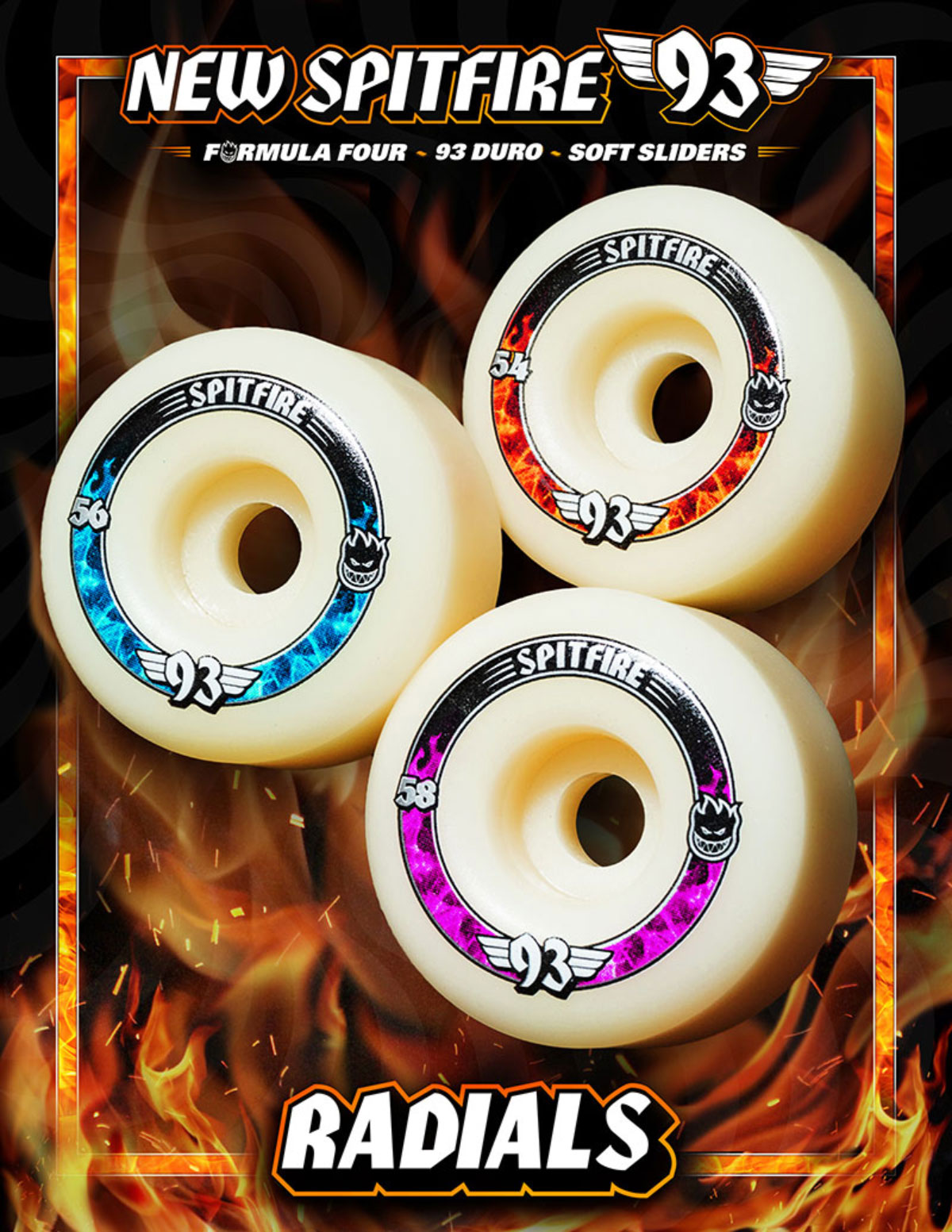 SPITFIRE WHEELS F4 93D RADIALS スピットファイアー ウィール