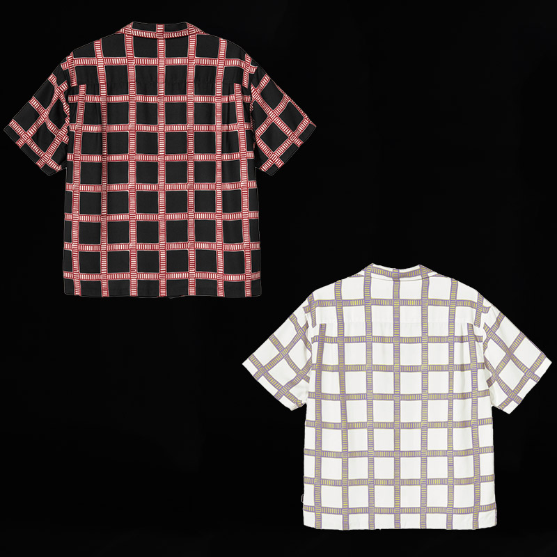 STUSSY ステューシー シャツ メンズ 半袖 HAND DRAWN PLAID