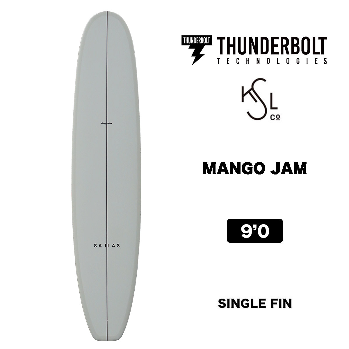 THUNDERBOLT TECHNOLOGIES KAI SALLAS MANGO JAM VOLAN サンダーボルトテクノロジー カイサラス マンゴージャム 9.0 ボラン ロング サーフボード サーフィン｜surfboard-skate-jack｜02