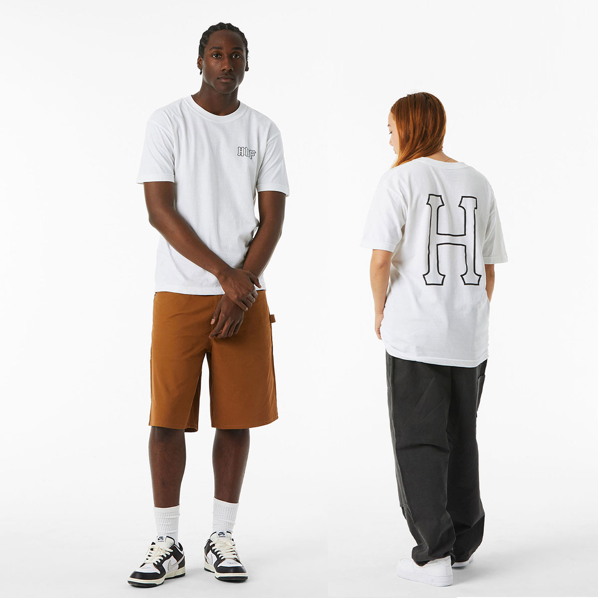 HUF セットアップ: グラフィック半袖Tシャツ&スウェットショーツ HUF セットアップ: グラフィック半袖Tシャツ&スウェットショーツ