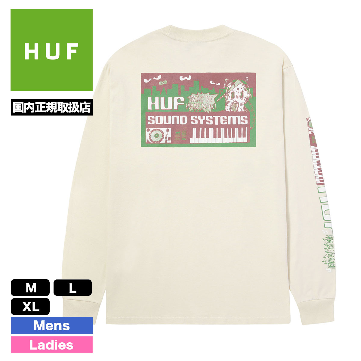 HUF ONE SOUND L/S TEE HUF ハフ ロンT-