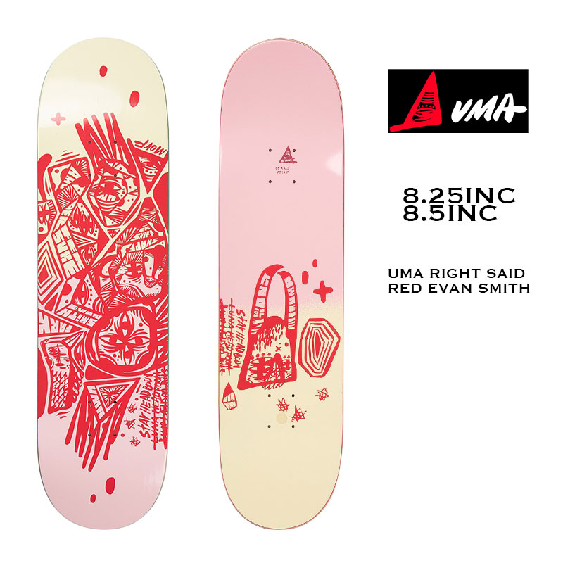 セール スケートボード ユーマ デッキ UMA SKATEBOARD RIGHT SAID RED EVAN SMITH DECK エヴァンスミス  トーマスキャンベル 8.25 8.5【UMA-10】【UMA-11】 :um1s-uma-1011:サーフボードスケート ジャック - 通販 -  Yahoo!ショッピング