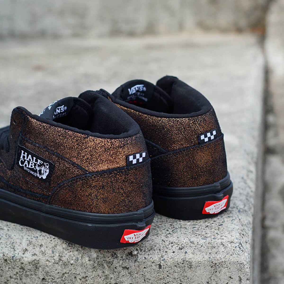 【希少‼️】VANS half cab ハーフキャブ ブラック 26.5 VANS スケート ハーフキャブ ブラック/ブラック USモデル US規格