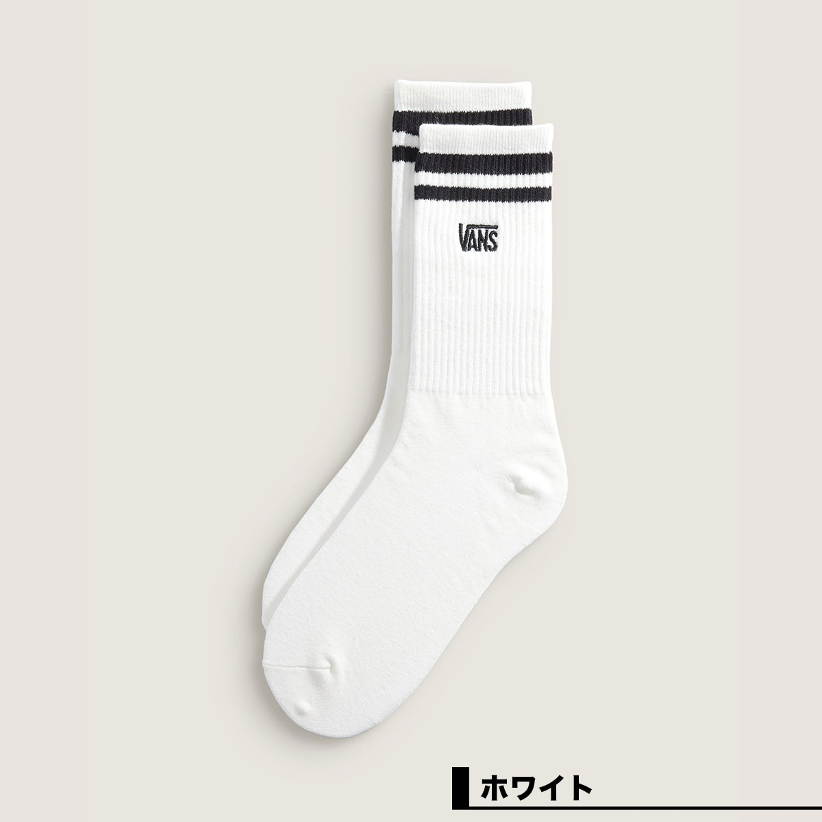 VANS（ヴァンズ） バンズ メンズ クルーソックス 靴下 ライン ロゴ