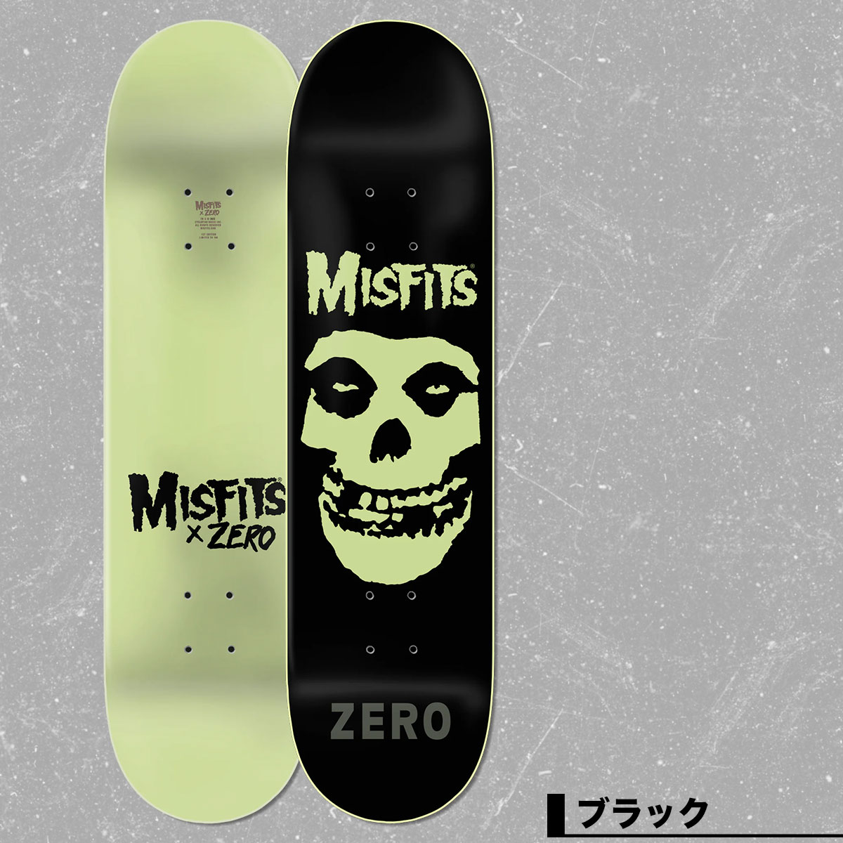ZERO ゼロ スケートボード スケボー デッキ 8.25inch ZERO×MISFITS