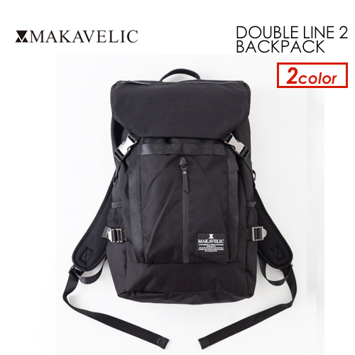 新品未使用タグ付き　マキャベリックMAKAVELIC 2WAYバックパック 送料無料 MAKAVELIC DOUBLE LINE 2 BACKPACK マキャベリック ダブル