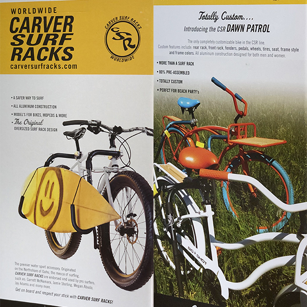 自転車Carver Surf Racks サーフボード用キャリア carver サーフボード自転車キャリア CARVER SURF RACKS サーフ