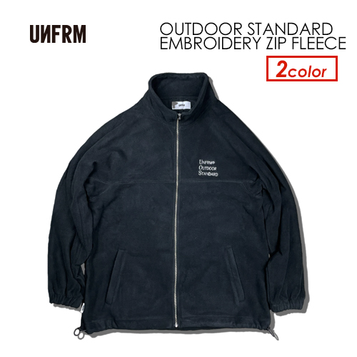 UNFRM(UNFRM OUTDOOR STANDARD) / ノーカラー/ジップアップ/ツートン/コート/S/ナイロン/BLK×ネイビー UNFRM OUTDOOR STANDARD ユニフォーム アウトドア スタンダード